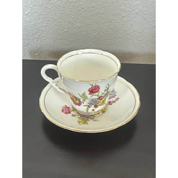 Vintage Bone China Royal Stafford Cup & Saucer Set - Picture 3 of 10